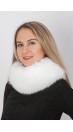 White fox fur neck warmer